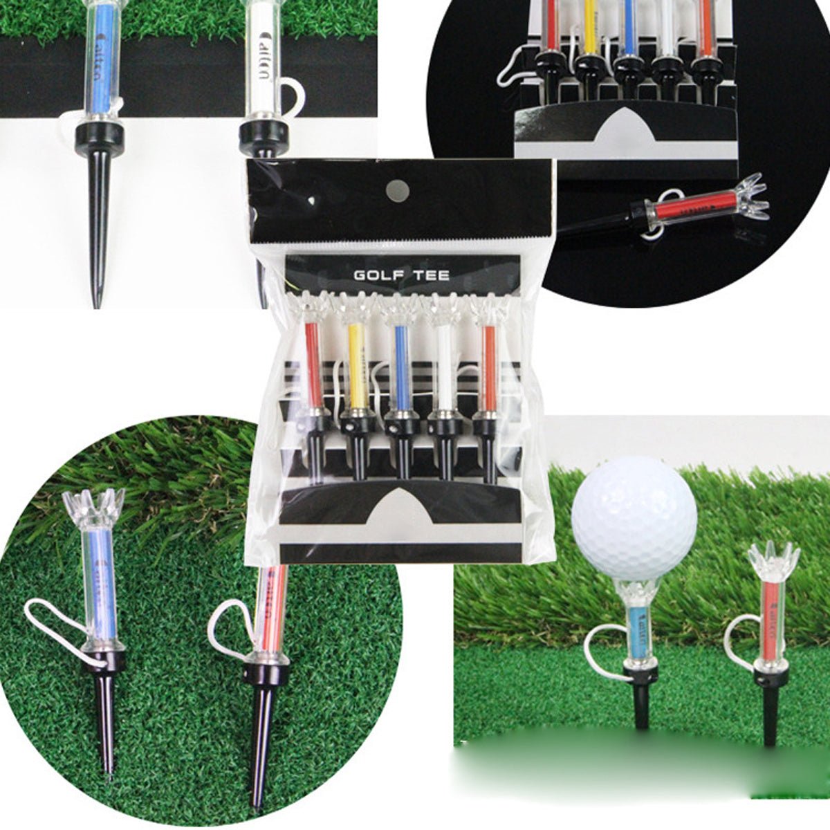 Golf Tee with Magnetic Plastic 360 degree Bounce